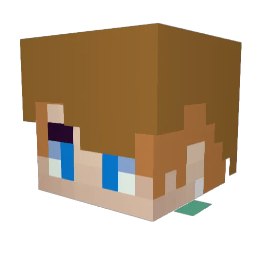 somosan00 Minecraft avatar head, 3D render
