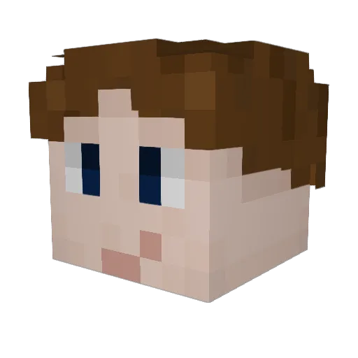 somot123 Minecraft avatar head, 3D render