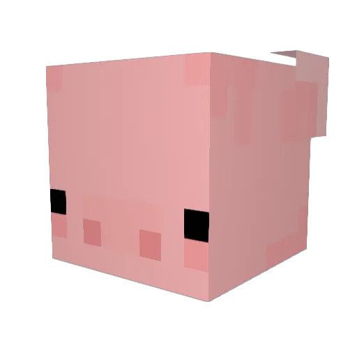 son0708 Minecraft avatar head, 3D render