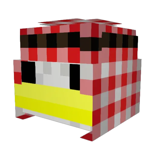 sonaZx Minecraft avatar head, 3D render