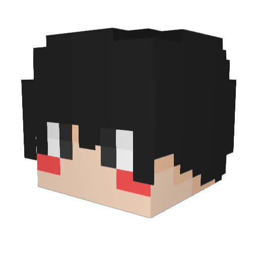 sonamooy Minecraft avatar head, 3D render