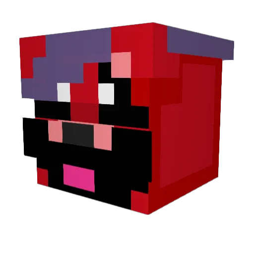 sonapawstage Minecraft avatar head, 3D render