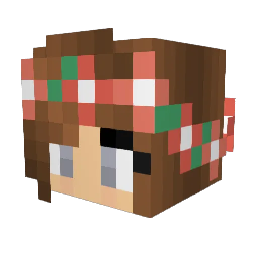 sonchen Minecraft avatar head, 3D render