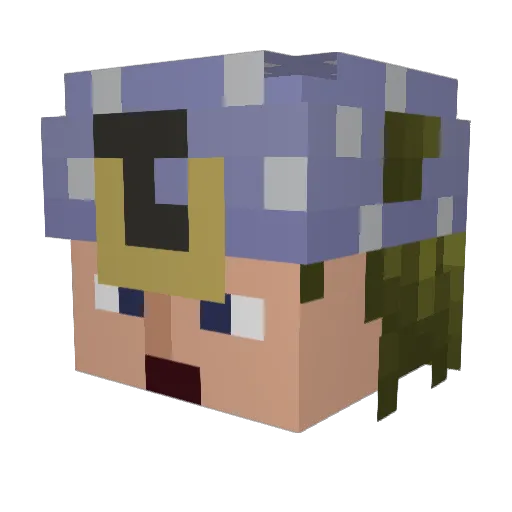sondengen Minecraft avatar head, 3D render