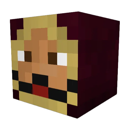 sondreAK Minecraft avatar head, 3D render