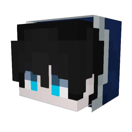 song1211 Minecraft avatar head, 3D render