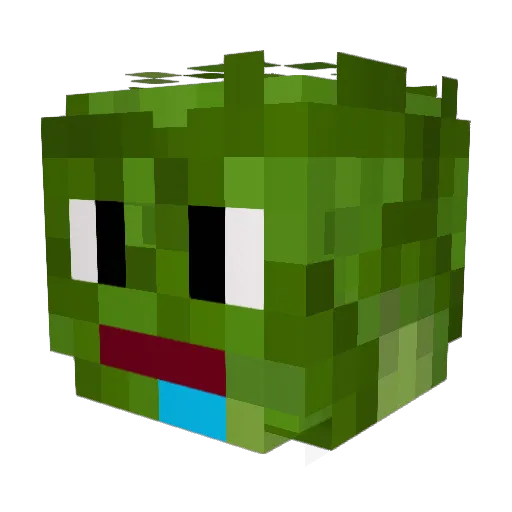 songcabbage Minecraft avatar head, 3D render