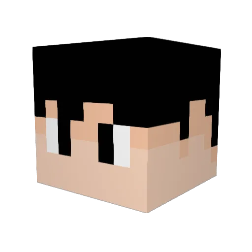 songeg Minecraft avatar head, 3D render