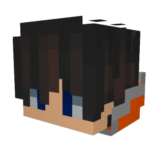 songking112 Minecraft avatar head, 3D render