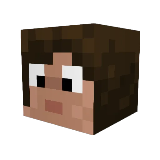 soni89 Minecraft avatar head, 3D render