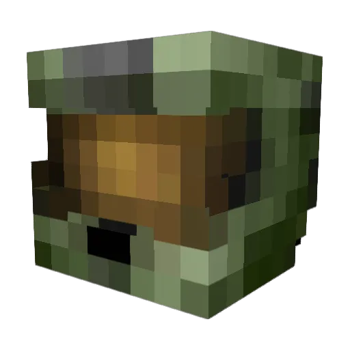 sonic364 Minecraft avatar head, 3D render