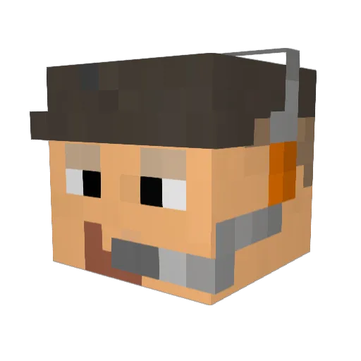 sonic5596 Minecraft avatar head, 3D render