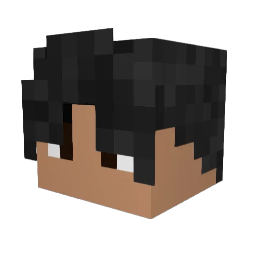 sonic666h Minecraft avatar head, 3D render