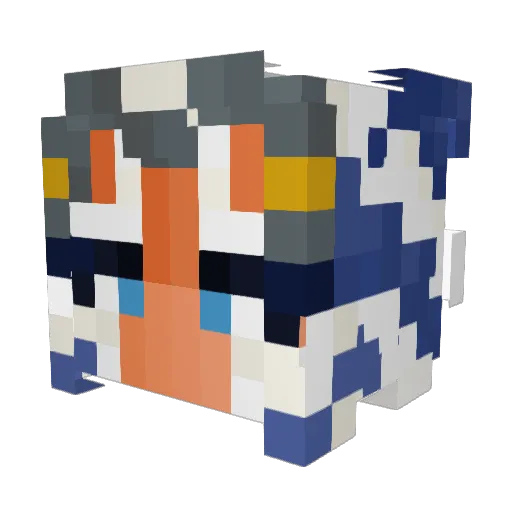 sonicchamp7 Minecraft avatar head, 3D render