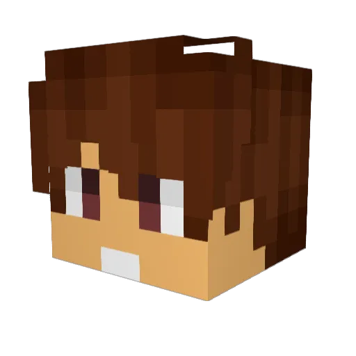 sonichazard Minecraft avatar head, 3D render