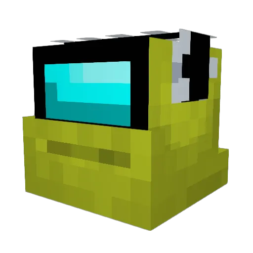 sonicheck Minecraft avatar head, 3D render