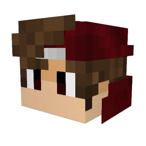 sonicmemes64 Minecraft avatar head, 3D render