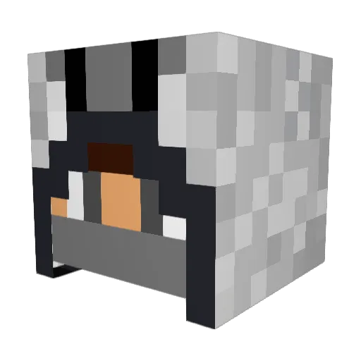 sonicwolf123 Minecraft avatar head, 3D render
