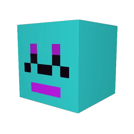 soninee Minecraft avatar head, 3D render