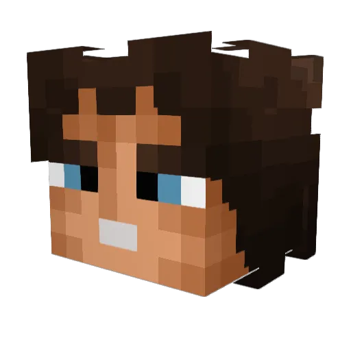 sonislaw Minecraft avatar head, 3D render