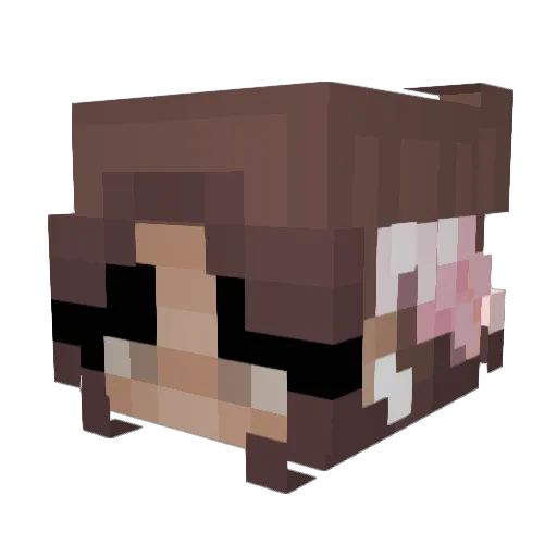 soniurka Minecraft avatar head, 3D render