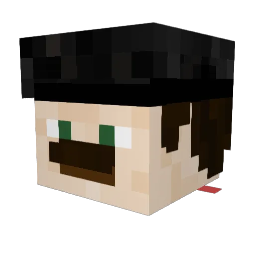 sonjaa_vkl Minecraft avatar head, 3D render