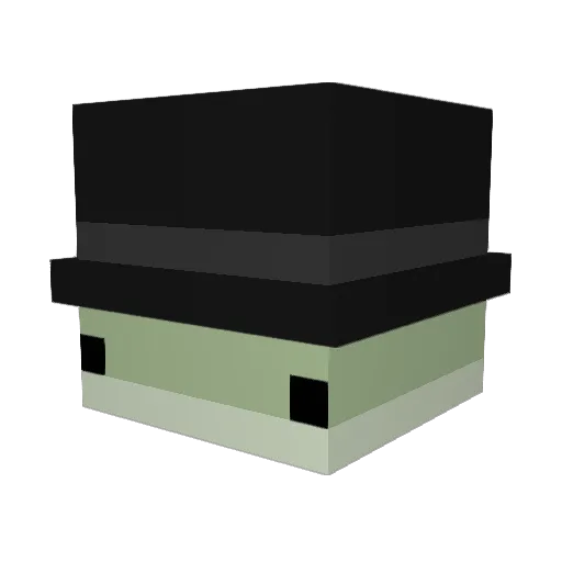 sonkleponkled Minecraft avatar head, 3D render