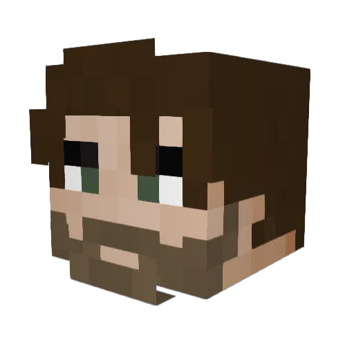 sonmiungho Minecraft avatar head, 3D render