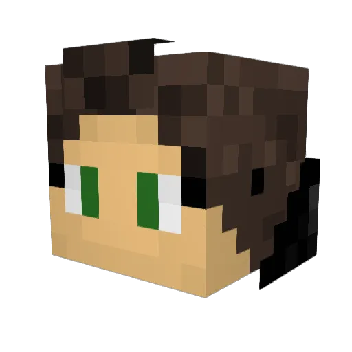 sonne_sol Minecraft avatar head, 3D render