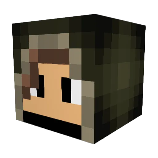 sonnerup Minecraft avatar head, 3D render