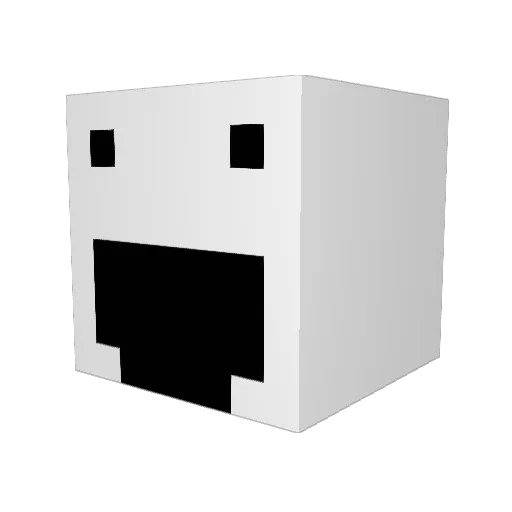 sonnybxD Minecraft avatar head, 3D render
