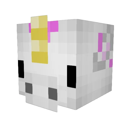 sonnylessy Minecraft avatar head, 3D render