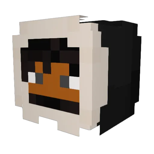 sonoAce_ Minecraft avatar head, 3D render