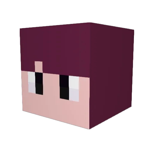 sononana Minecraft avatar head, 3D render