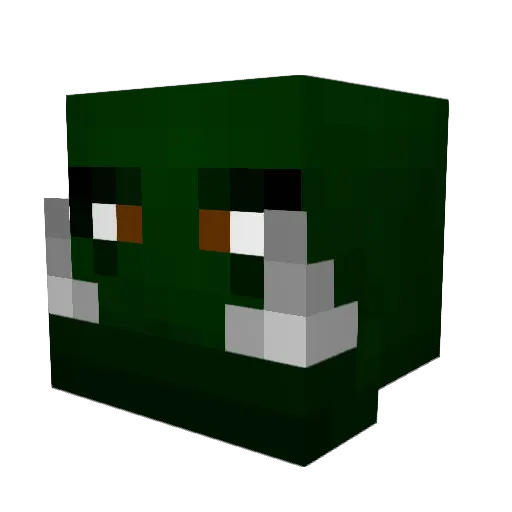 sontaren Minecraft avatar head, 3D render