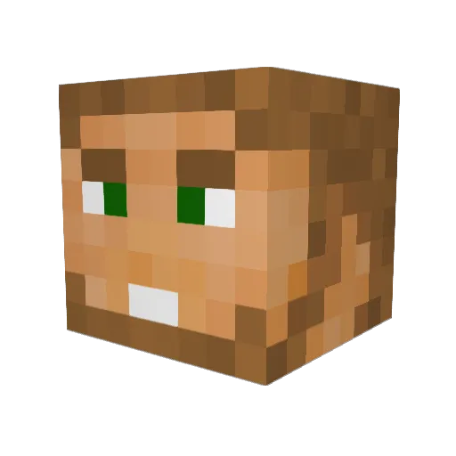 sontha Minecraft avatar head, 3D render