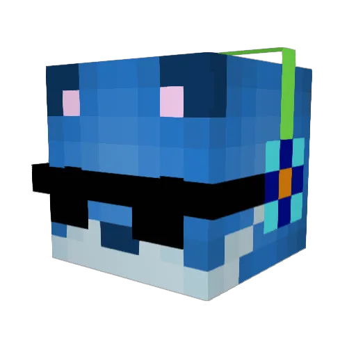 sonwbig Minecraft avatar head, 3D render