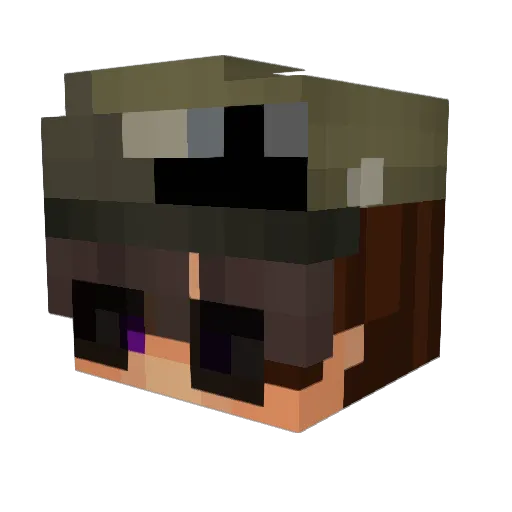sony102 Minecraft avatar head, 3D render