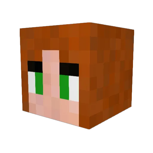 sonzob Minecraft avatar head, 3D render