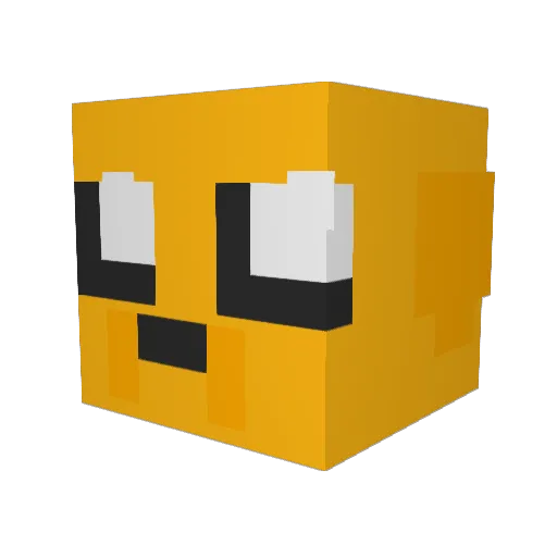 soo1105 Minecraft avatar head, 3D render