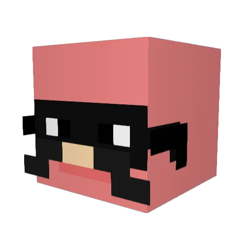 soofasmurf Minecraft avatar head, 3D render