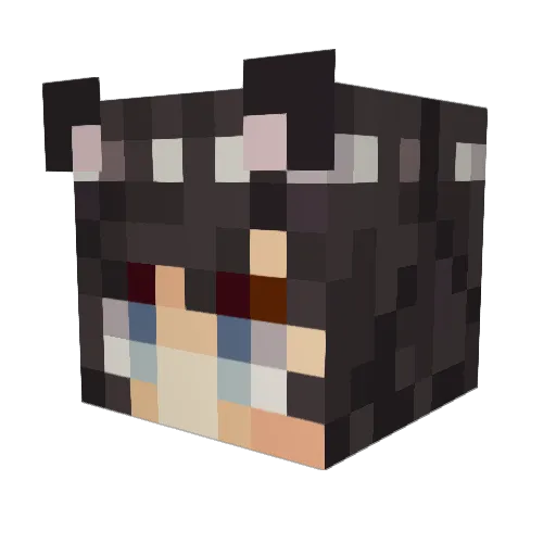 soohewowow Minecraft avatar head, 3D render