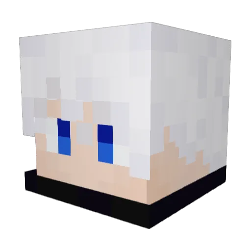 sooho__ Minecraft avatar head, 3D render