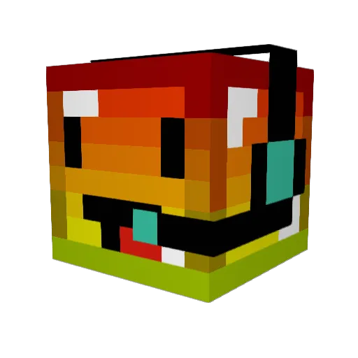 soonr Minecraft avatar head, 3D render