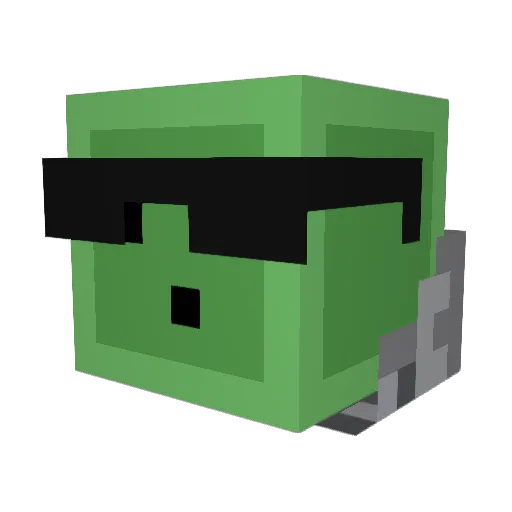 sooofat Minecraft avatar head, 3D render