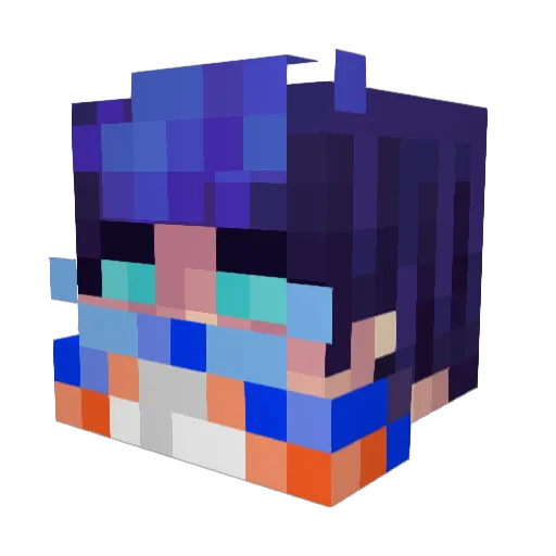 soooooooooonta Minecraft avatar head, 3D render