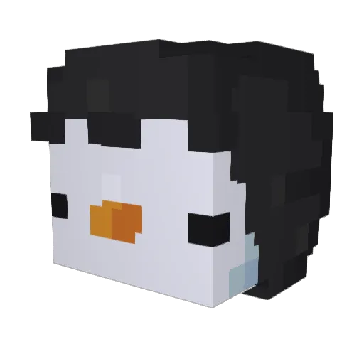 soooyyaa_ Minecraft avatar head, 3D render