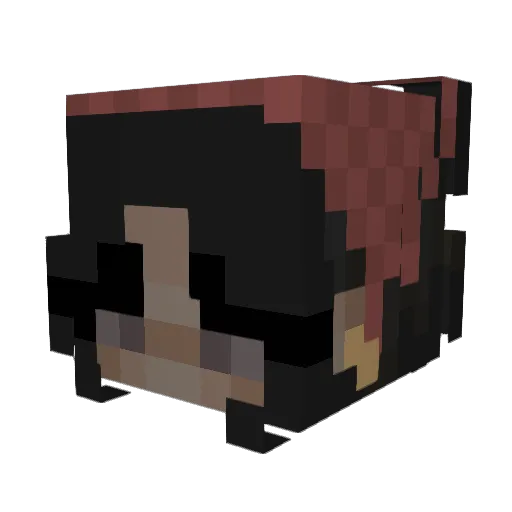 soorraaa Minecraft avatar head, 3D render