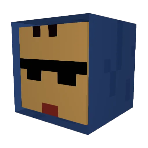 soos7 Minecraft avatar head, 3D render