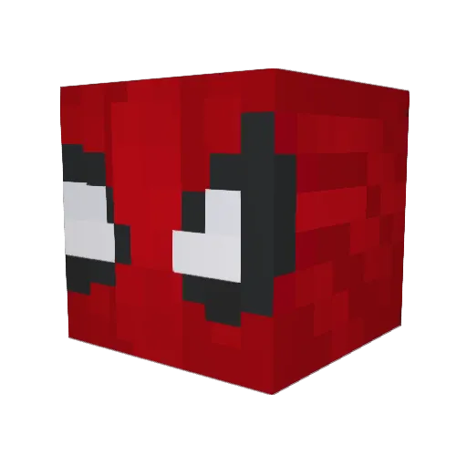 soos_9 Minecraft avatar head, 3D render